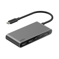 موزع شاشة بيلكن USB-C 5 في 1 4K HDMI - رمادي فلكي