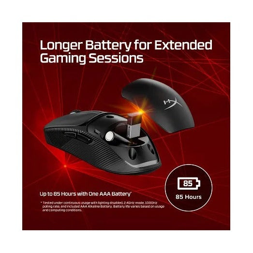 Hyperx Pulsefire Fuse Wireless Gaming Mouse (Black)