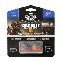 KontrolFreek Call of Duty Black Ops for PS4 and PS5 - Performance Thumbsticks - Grey/Orange
