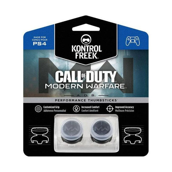 KontrolFreek Call of Duty Modern Warfare for PS4 - Performance Thumbsticks - Transparent/Black