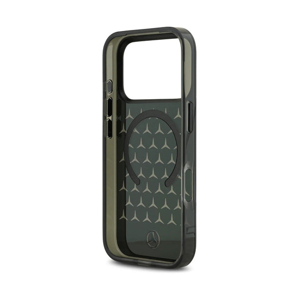 Mercedes-Benz iPhone 17 Pro HardCase MagSafe PC/TPU FROSTED W/ New Star Pattern - Black