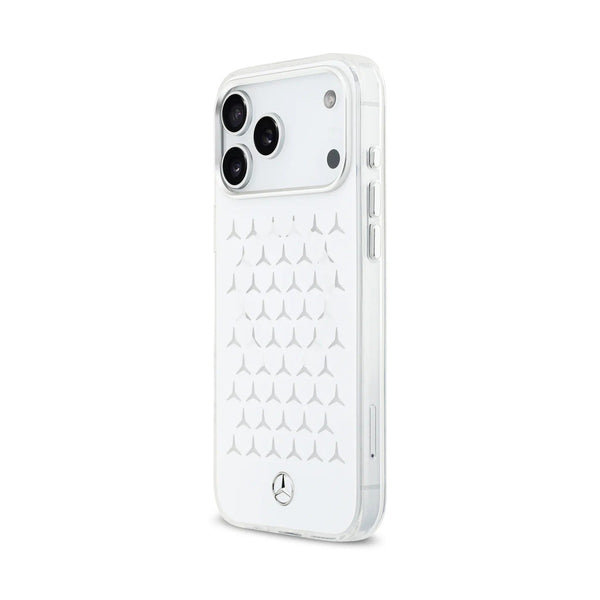 Mercedes-Benz iPhone 17 Pro Max HardCase MagSafe PC/TPU FROSTED W/ New Star Pattern - White