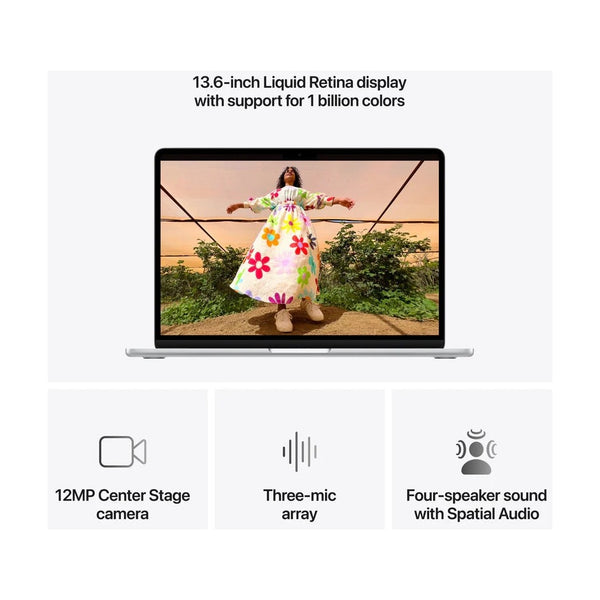 13-inch MacBook Air: Apple M5 chip with 10‑core CPU and 8‑core GPU, 16GB, 512GB SSD - Silver
