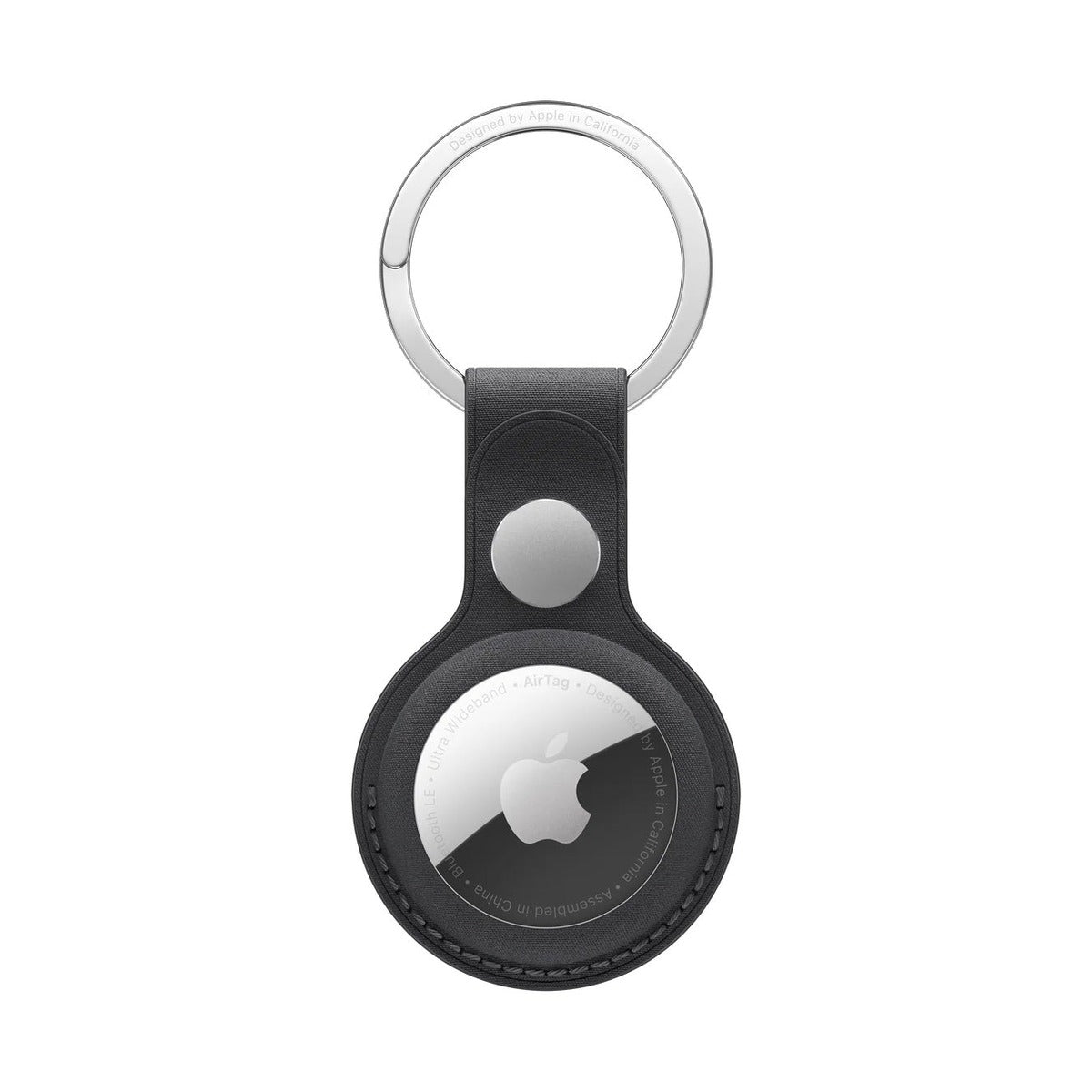 AirTag FineWoven Key Ring - أسود