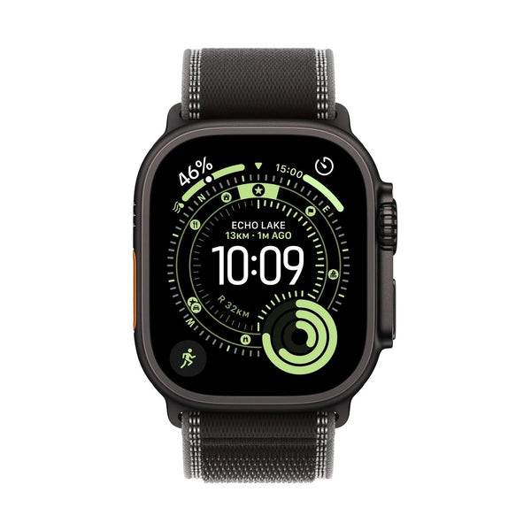 Apple Watch Ultra 3 GPS + Cellular 49mm Black Titanium Case with Black/Charcoal Trail Loop - M/L