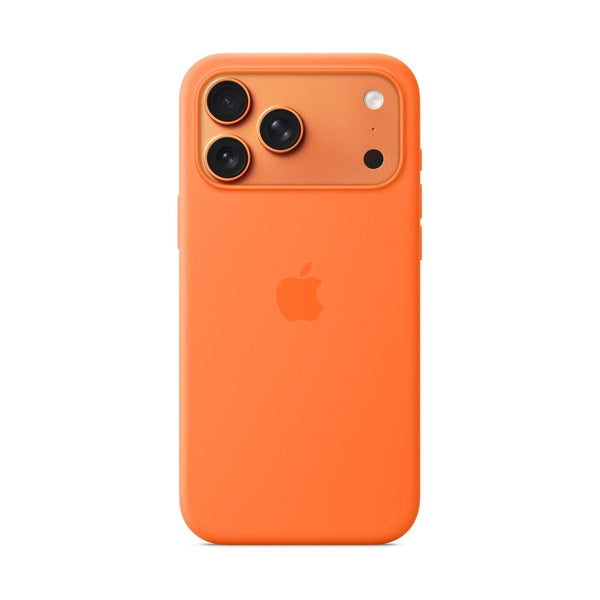 iPhone 17 Pro Max Silicone Case with MagSafe – Orange
