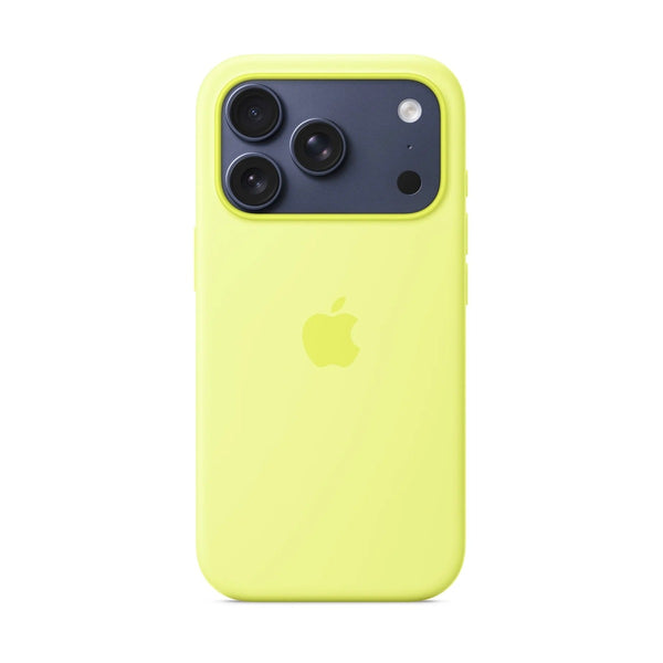 iPhone 17 Pro Silicone Case with MagSafe – Neon Yellow