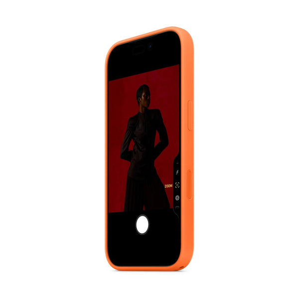 iPhone 17 Pro Silicone Case with MagSafe – Orange
