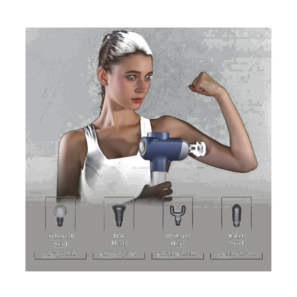 Ares - Ufitness-2 Gun Massager - Blue