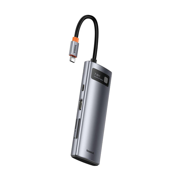 Baseus - Baseus Metal Gleam Series 7-Port Hub Space Grey