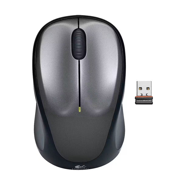 Logitech M235 Wireless 2.4GHz with USB Unifying Receiver 1000 DPI Optical Tracking 12 Month Battery For PC & Mac - Grey- New Arrival