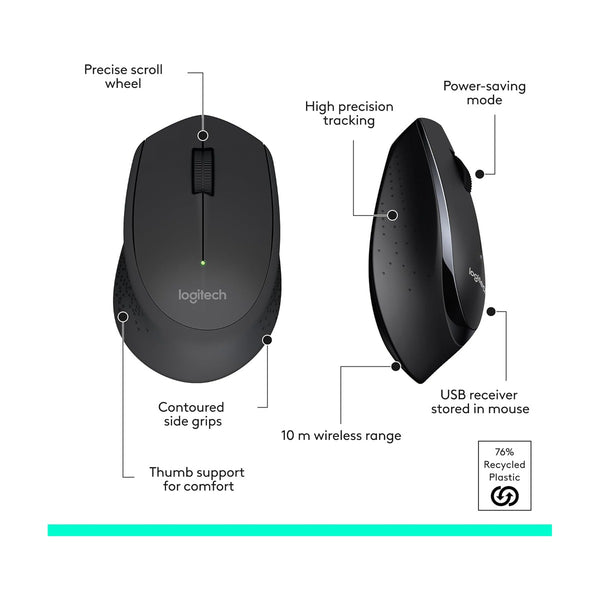 Logitech MK345 Wireless Combo Full-Sized Keyboard Arabic / English Layout- NEW