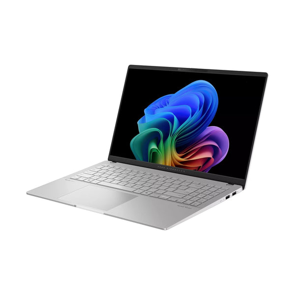 ASUS Vivobook S 15 (2024) K5507QA Copilot+ PC NEW Snapdragon X Plus 8-Cores AI-Powered w/ BIG Battery & 3K OLED 120Hz Display - Cooler Silver