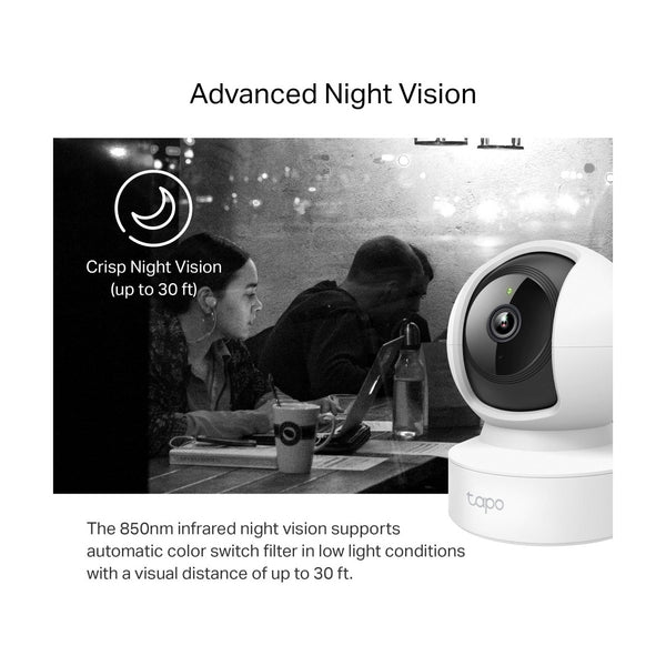 Tapo - Tapo C212/Pan/Tilt Home Security Wi-Fi Camera