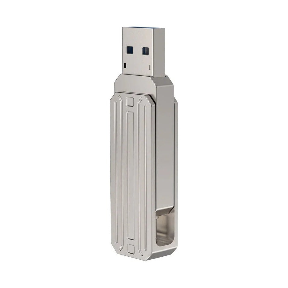WiWU USB 3.2 Flash Drive 128GB Silver - Portable File Storage