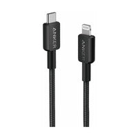 كابل Anker 322 من USB-C إلى Lightning بطول 0.9 متر، أسود - كابل مضفر
