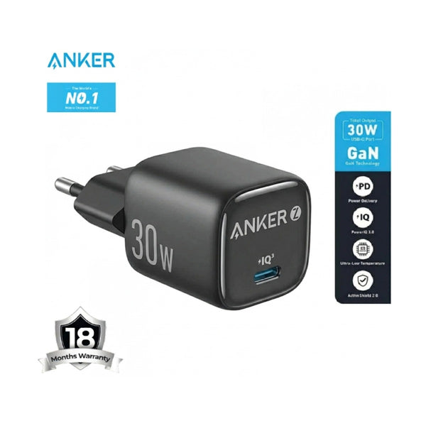 Anker Charger 30W 1C Black