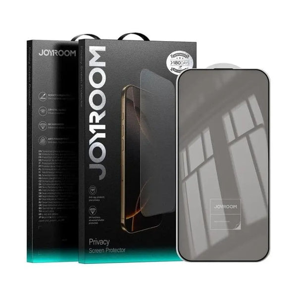 JOYROOM JR-MQS0616 For iPhone 17 Pro Max 2.5D Anti-Spy Full Screen Protector High Aluminium-Silicon Glass Film