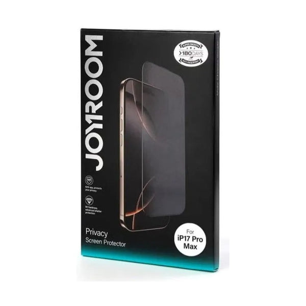 JOYROOM JR-MQS0616 For iPhone 17 Pro Max 2.5D Anti-Spy Full Screen Protector High Aluminium-Silicon Glass Film