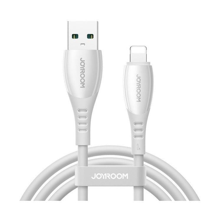 Joyroom S-A59 Vibrant Series charging and data cable, USB/Lightning, 3A, 480Mbps, 1.2m - White