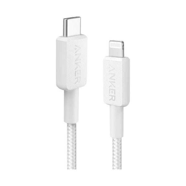 Anker - 322 Usb-C To Lightning Cable (6Ft Braided) White