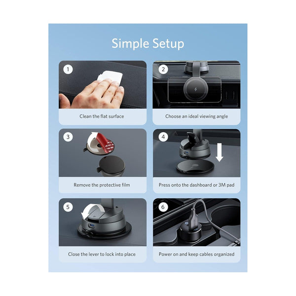 Anker - Car Alloy Bracket Black
