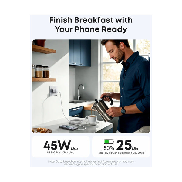 Anker - Nano Charger (45W) White