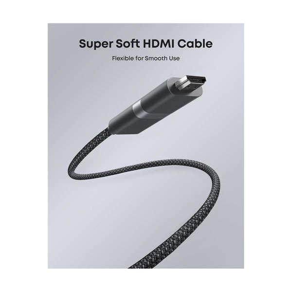 Anker - Nano Usb-C To Hdmi Cable (6 Ft, 4K, Braided) Black