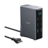 محطة إرساء Anker Prime بـ 14 منفذًا وقدرة 160 واط - قاعدة توصيل للكمبيوتر المحمول تدعم شاشتين