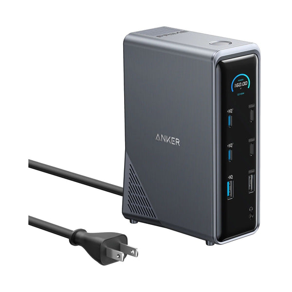 Anker - Prime Charging Docking Station (14-In-1, Dual Display, 160W)