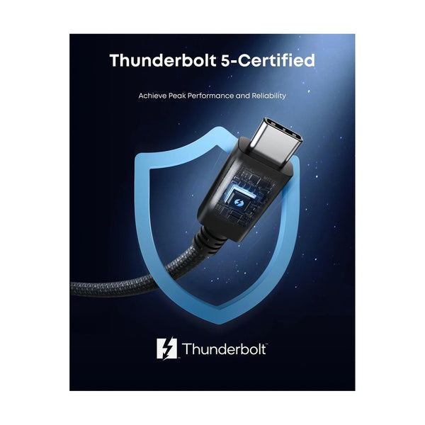 Anker - Prime Thunderbolt 5 Cable, 1.7 Ft