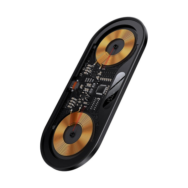 Baseus Digital Led Display 2In1 Wireless Charger 20W Black Universal Version