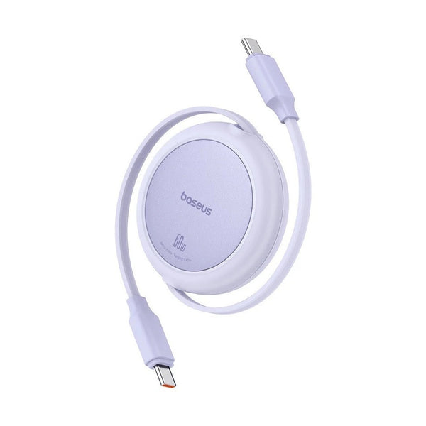 Baseus Free2Pull Mini Charging Cable Usb-C To Usb- C 60W 1M Nebula Purple