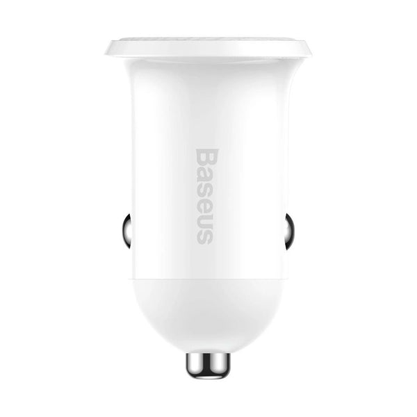 Baseus Grain Pro Car Charger (Dual Usb 4.8A ) White