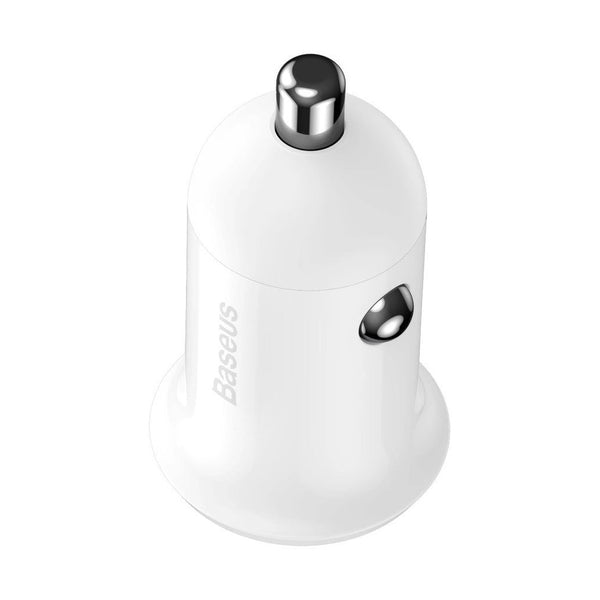 Baseus Grain Pro Car Charger (Dual Usb 4.8A ) White