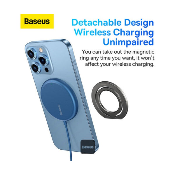 Baseus Halo Series Foldable Metal Ring Stand(Single-Ring)Grey