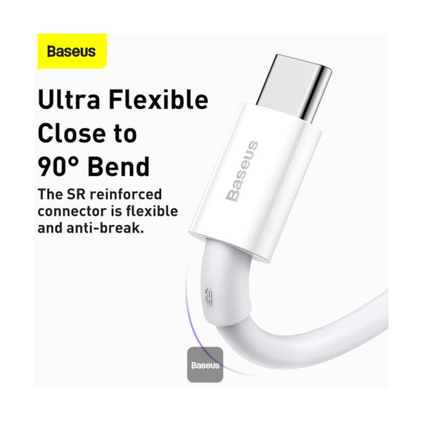 Baseus Superior Series Fast Charging Data Cable Usb To Type-C 66W 1M White