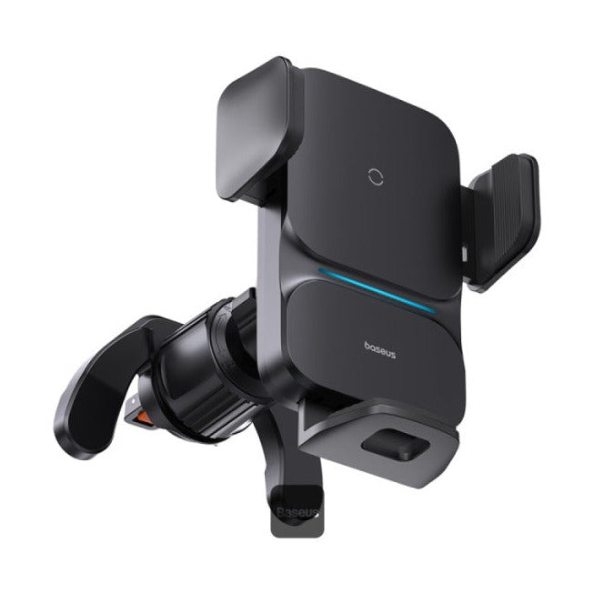 شاحن لاسلكي Baseus Wisdom Auto Alignment Car Mount (Qi 15W) (قاعدة مخرج الهواء) أسود