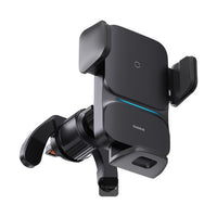 شاحن لاسلكي Baseus Wisdom Auto Alignment Car Mount (Qi 15W) (قاعدة مخرج الهواء) أسود