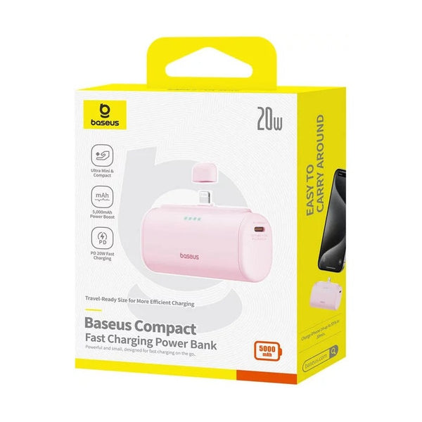 Baseus - Os-Baseus Compact Fast Charging Power Bank Ip Edition 5000Mah 20W Baby Pink