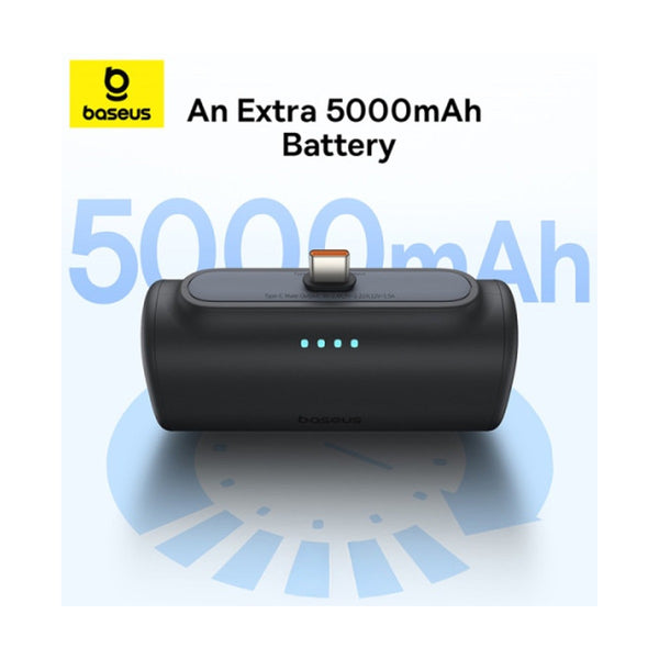 Baseus - Os-Baseus Compact Fast Charging Power Bank Type-C Edition 5000Mah 20W Cluster Black