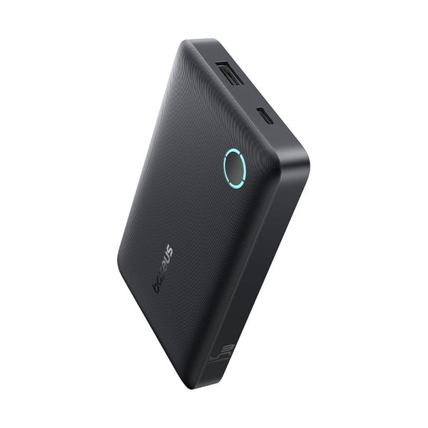 Baseus - Os-Baseus Enerfill Fp11 Power Bank 10000Mah 15W Cosmic Black (Includes Simple Type-C To Type-C Cable 20V/3A 30Cm Black)
