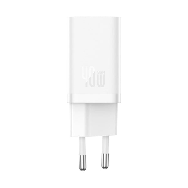 Baseus - Os-Baseus Gan5 Pro Fast Charger C+C 40W Eu White