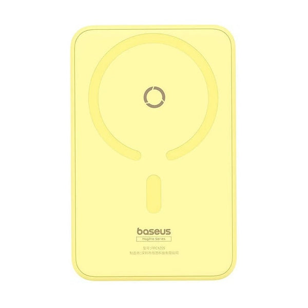 Baseus - Os-Baseus Magpro Magnetic Bracket Wireless Fast-Charging Power Bank 5000Mah 20W Lemon Yellow