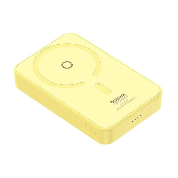 Baseus - Os-Baseus Magpro Magnetic Bracket Wireless Fast-Charging Power Bank 5000Mah 20W Lemon Yellow