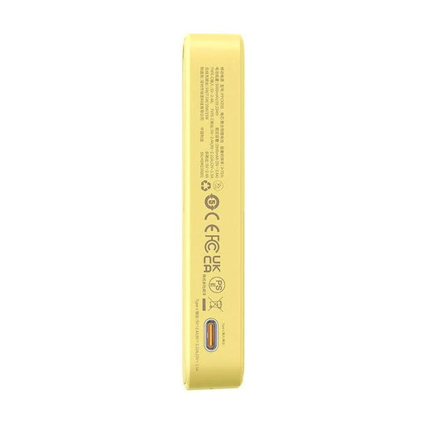 Baseus - Os-Baseus Magpro Magnetic Bracket Wireless Fast-Charging Power Bank 5000Mah 20W Lemon Yellow