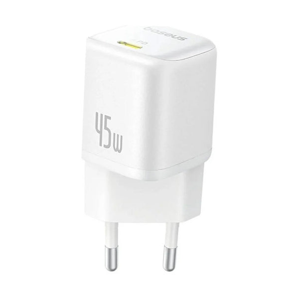 Baseus - Os-Baseus Picogo Gan Fast Charger 1C 45W Eu Moon White