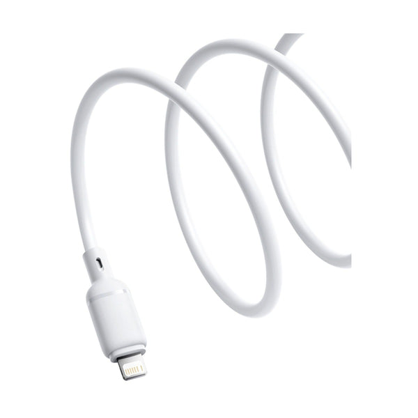 Baseus - Os-Baseus Silky Series Fast Charging Cable Usb To Ip 2.4A 2M Moon White