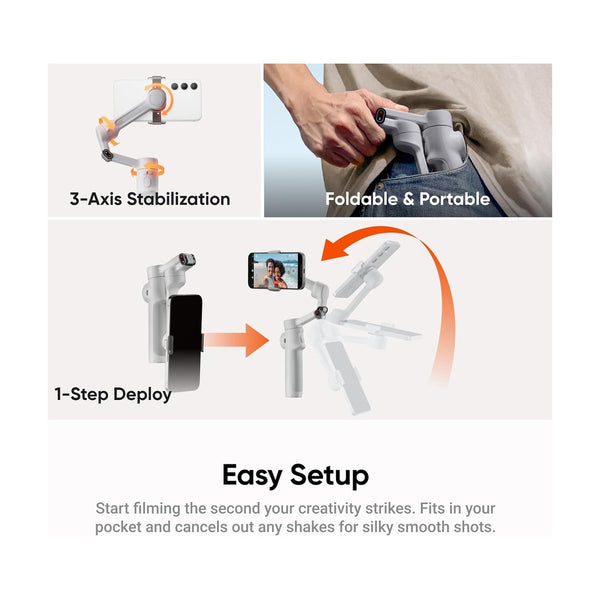 INSTA-HANDHELD GIMBALS - FLOW 2 PLUS AI TRACKER - Grey