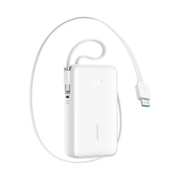 Joyroom JR-PR2 35W Mini Power Bank with Built-in Retractable Type-C Cable & Carrying Type-c Cable 10000mAh - White